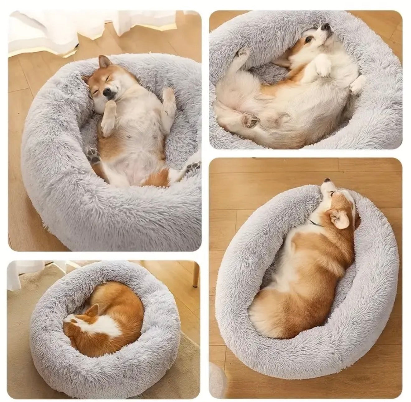 Cozy foldable pet house with washable cushion — perfect for cats, puppies, and small dogs. Soft, durable, and stylish for all seasons.